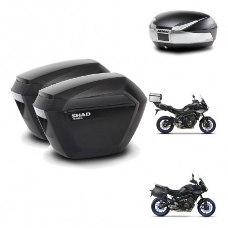 SHAD Baul SH48 + soporte montaje maletas sh23 TITANIUM PREMIUM KIT-464132