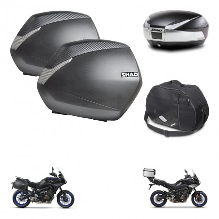 SHAD Baul SH48 + soporte montaje maletas SH36 accesorios TITANIUM PREMIUM KIT-464142