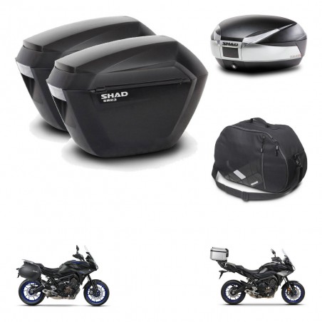 SHAD SH48 trunk + mounting bracket sh23 suitcases accessories TITANIUM PREMIUM KIT-464144