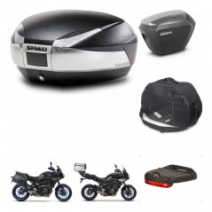 SHAD Maletas sh23 alu + soporte montaje baul SH48 accesorios TITANIUM PREMIUM KIT-464153