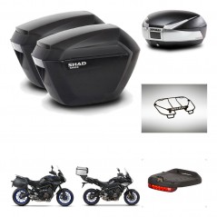 SHAD SH48 trunk + mounting bracket sh23 suitcases accessories TITANIUM PREMIUM KIT-464162