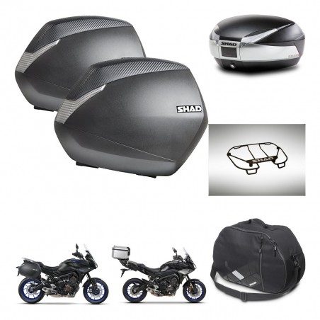 SHAD Baul SH48 + soporte montaje maletas SH36 accesorios TITANIUM PREMIUM KIT-464166