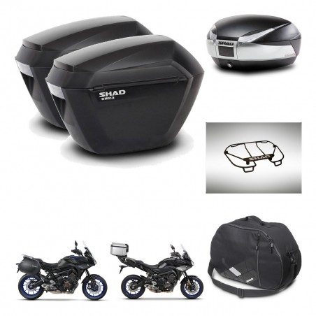 SHAD Baul SH48 + soporte montaje maletas sh23 accesorios TITANIUM PREMIUM KIT-464168