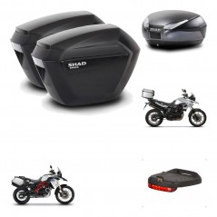SHAD SH48 trunk + mounting bracket sh23 suitcases accessories DARK GREY PREMIUM KIT-464234