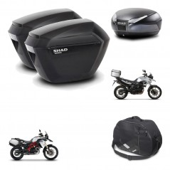 SHAD SH48 trunk + mounting bracket sh23 suitcases accessories DARK GREY PREMIUM KIT-464240