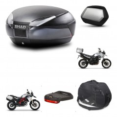 SHAD SH35 PREMIUM suitcases + mounting bracket SH48 trunk accessories DARK GREY KIT-464247