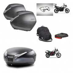 SHAD SH48 trunk + mounting bracket SH36 suitcases accessories DARK GREY PREMIUM KIT-464257