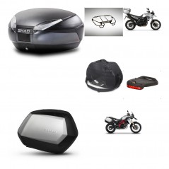SHAD SH35 PREMIUM suitcases + mounting bracket SH48 trunk accessories DARK GREY KIT-464271