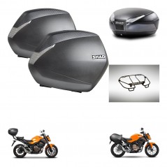 SHAD SH48 trunk + mounting bracket SH36 suitcases accessories DARK GREY PREMIUM KIT-464306