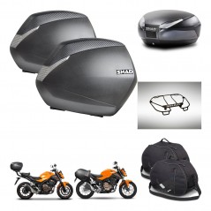 SHAD SH48 trunk + mounting bracket SH36 suitcases accessories DARK GREY PREMIUM KIT-464307