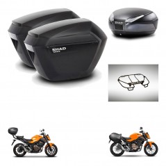 SHAD SH48 trunk + mounting bracket sh23 suitcases accessories DARK GREY PREMIUM KIT-464308