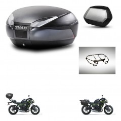 SHAD SH35 PREMIUM suitcases + mounting bracket SH48 trunk accessories DARK GREY KIT-464365
