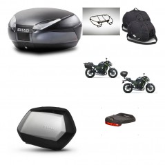 SHAD SH35 PREMIUM suitcases + mounting bracket SH48 trunk accessories DARK GREY KIT-464372