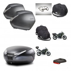 SHAD SH48 trunk + mounting bracket SH36 suitcases accessories DARK GREY PREMIUM KIT-464381