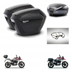 SHAD SH48 trunk + mounting bracket sh23 suitcases accessories DARK GREY PREMIUM KIT-464412