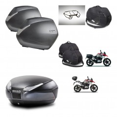 SHAD SH48 trunk + mounting bracket SH36 suitcases accessories DARK GREY PREMIUM KIT-464423
