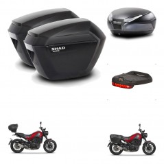 SHAD SH48 trunk + mounting bracket sh23 suitcases accessories DARK GREY PREMIUM KIT-464442