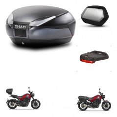 SHAD SH35 PREMIUM suitcases + mounting bracket SH48 trunk accessories DARK GREY KIT-464443