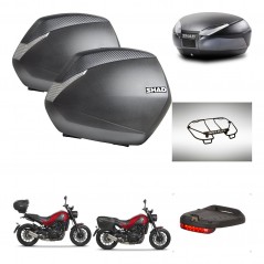 SHAD Baul SH48 + soporte montaje maletas SH36 accesorios DARK GREY PREMIUM KIT-464464