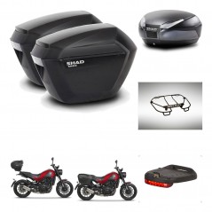 SHAD SH48 trunk + mounting bracket sh23 suitcases accessories DARK GREY PREMIUM KIT-464466