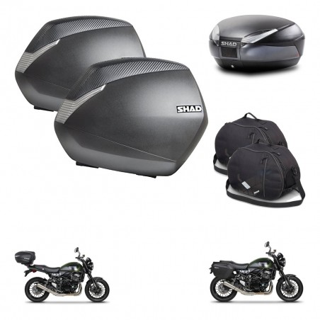 SHAD Baul SH48 + soporte montaje maletas SH36 accesorios DARK GREY PREMIUM KIT-464483