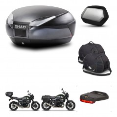 SHAD SH35 PREMIUM suitcases + mounting bracket SH48 trunk accessories DARK GREY KIT-464492