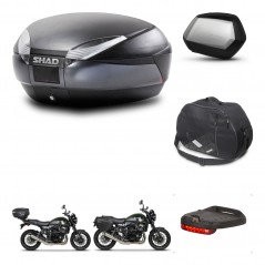 SHAD SH35 PREMIUM suitcases + mounting bracket SH48 trunk accessories DARK GREY KIT-464503