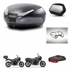 SHAD SH35 PREMIUM suitcases + mounting bracket SH48 trunk accessories DARK GREY KIT-464515