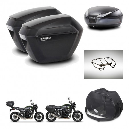 SHAD Baul SH48 + soporte montaje maletas sh23 accesorios DARK GREY PREMIUM KIT-464520
