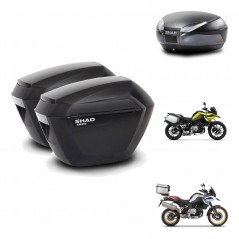 SHAD SH48 trunk + mounting bracket sh23 suitcases DARK GREY PREMIUM KIT-464532
