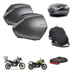 SHAD Baul SH48 + soporte montaje maletas SH36 accesorios DARK GREY PREMIUM KIT-464537