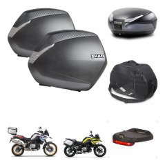 SHAD Baul SH48 + soporte montaje maletas SH36 accesorios DARK GREY PREMIUM KIT-464548
