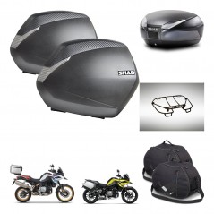 SHAD Baul SH48 + soporte montaje maletas SH36 accesorios DARK GREY PREMIUM KIT-464555