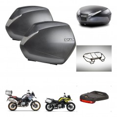SHAD Baul SH48 + soporte montaje maletas SH36 accesorios DARK GREY PREMIUM KIT-464560