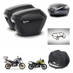 SHAD SH48 trunk + mounting bracket sh23 suitcases accessories DARK GREY PREMIUM KIT-464568