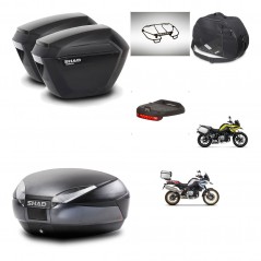 SHAD SH48 trunk + mounting bracket sh23 suitcases accessories DARK GREY PREMIUM KIT-464574