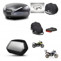 SHAD SH35 PREMIUM suitcases + mounting bracket SH48 trunk accessories DARK GREY KIT-464576