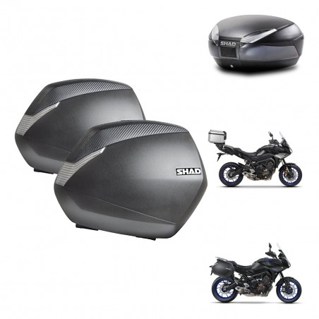 SHAD Baul SH48 + soporte montaje maletas SH36 DARK GREY PREMIUM KIT-464578