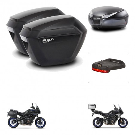 SHAD Baul SH48 + soporte montaje maletas sh23 accesorios DARK GREY PREMIUM KIT-464586