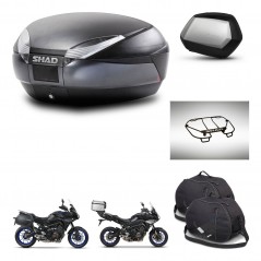 SHAD SH35 PREMIUM suitcases + mounting bracket SH48 trunk accessories DARK GREY KIT-464606