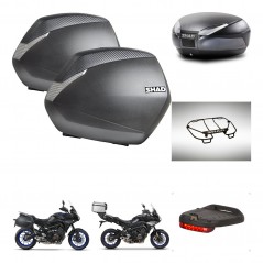 SHAD Baul SH48 + soporte montaje maletas SH36 accesorios DARK GREY PREMIUM KIT-464608