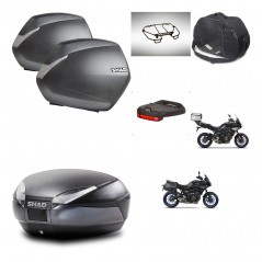 SHAD Baul SH48 + soporte montaje maletas SH36 accesorios DARK GREY PREMIUM KIT-464620