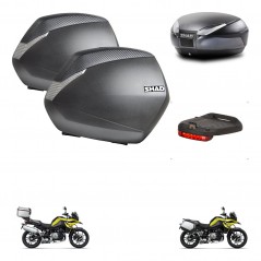 SHAD Baul SH48 + soporte montaje maletas SH36 accesorios DARK GREY PREMIUM KIT-464632