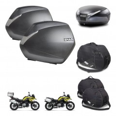 SHAD Baul SH48 + soporte montaje maletas SH36 accesorios DARK GREY PREMIUM KIT-464639
