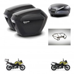 SHAD SH48 trunk + mounting bracket sh23 suitcases accessories DARK GREY PREMIUM KIT-464652