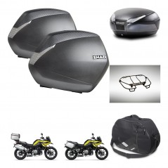 SHAD Baul SH48 + soporte montaje maletas SH36 accesorios DARK GREY PREMIUM KIT-464662