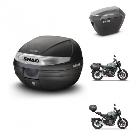 SHAD Maletas sh23 alu + soporte montaje baul SH29 KIT-464683