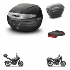 SHAD SH23 alu suitcases + mounting bracket SH29 trunk accessories KIT-464685