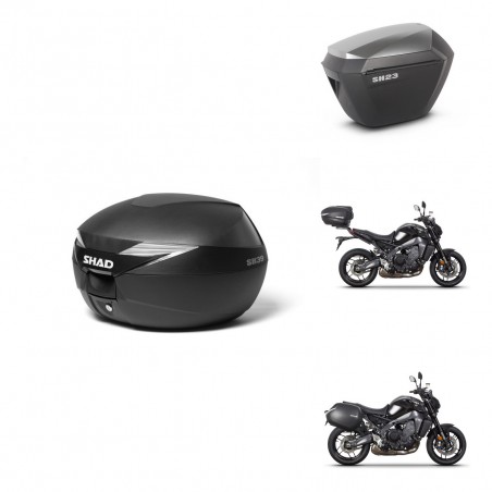 SHAD Maletas sh23 alu + soporte montaje baul SH39 KIT-464707