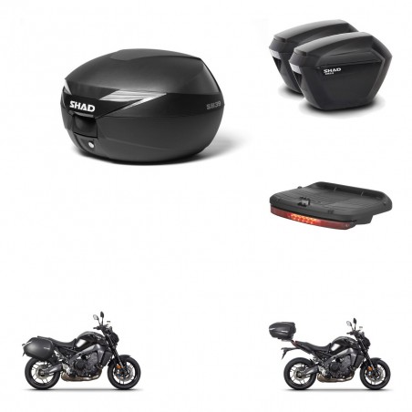 SHAD Maletas sh23 + soporte montaje baul SH39 accesorios KIT-464708